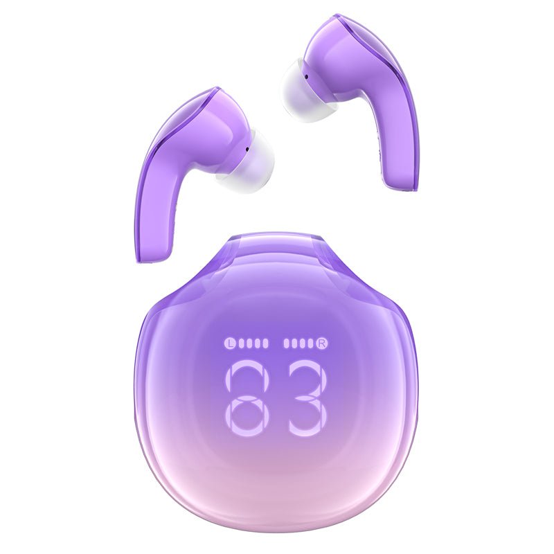 Grape purple T9ACEFASTACEFAST T9 Crystal (Air) Wireless EarbudsGrape purple T9