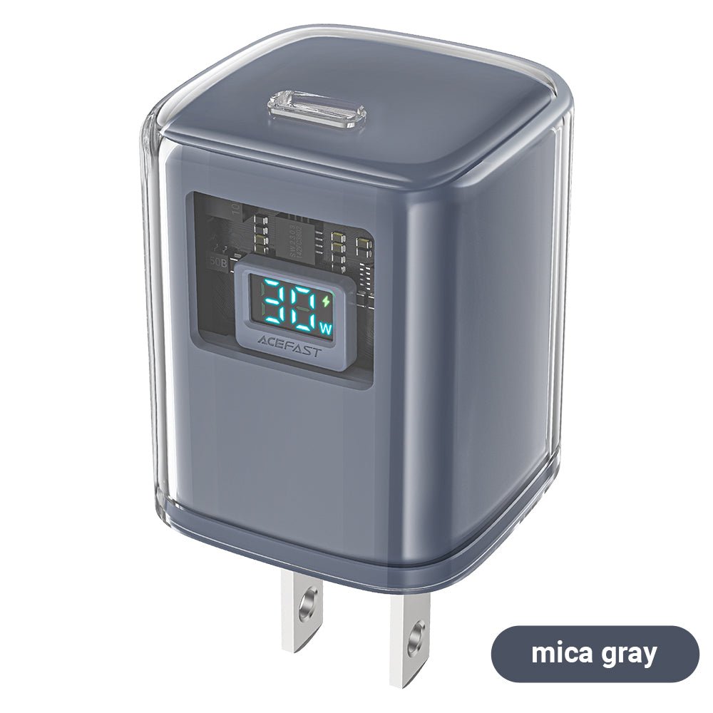 mica gray A55ACEFASTACEFAST A55 A53 PD30W USB-C Charger US/ENmica gray A55