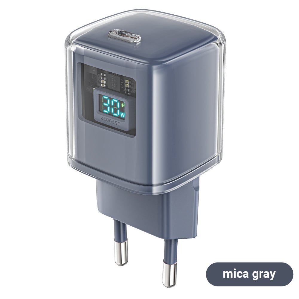 mica gray A53ACEFASTACEFAST A55 A53 PD30W USB-C Charger US/ENmica gray A53
