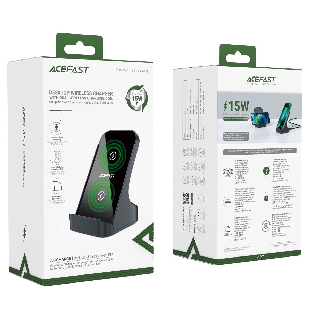 ACEFASTACEFAST Wireless Charging Simplified with E14 Desktop Charger