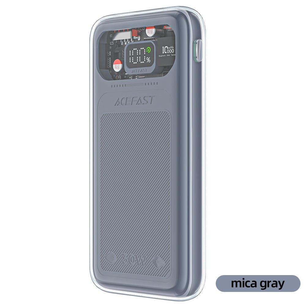 M1 Mica greyACEFASTFast Charge Power Bank M1 30W 10000mAhM1 Mica grey